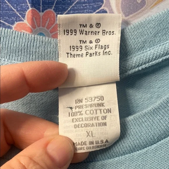 Tweety Bird Embroidered Gray Shirt - Picture 2 of 7